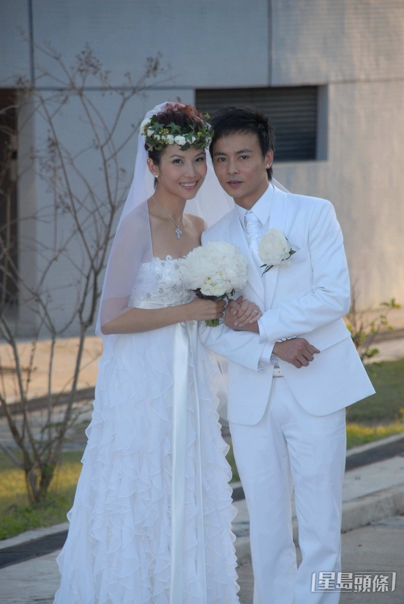 蔡少芬与演员张晋于2008年结婚